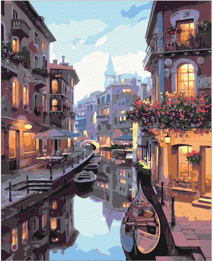 Painting by numbers Canal in Venice (BS7673)