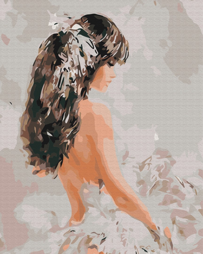 Painting by numbers Girl with feathers (BS6977)