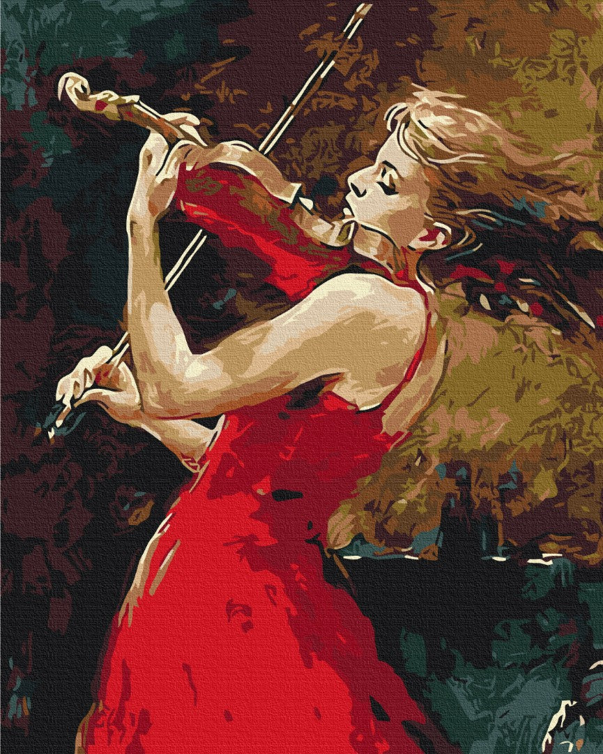 Painting by numbers Girl with violin (BS491)