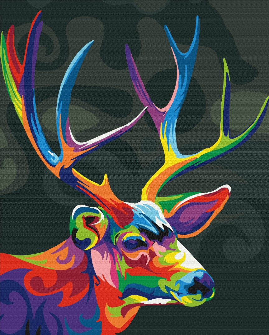 Painting by numbers Colorful deer (BS28785)