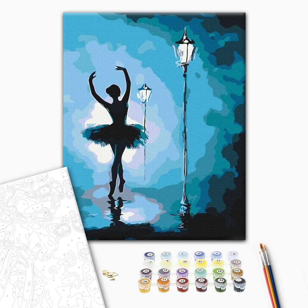 Painting by numbers Ballerina in the light of lanterns (BS25686)