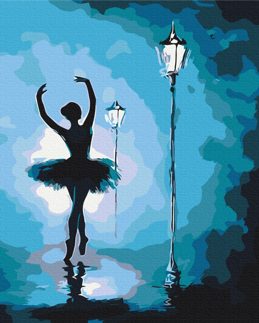 Painting by numbers Ballerina in the light of lanterns (BS25686)