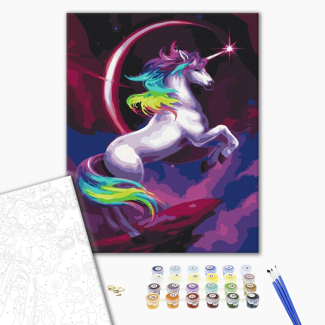 Painting by numbers Fabulous rainbow unicorn (BS36214)