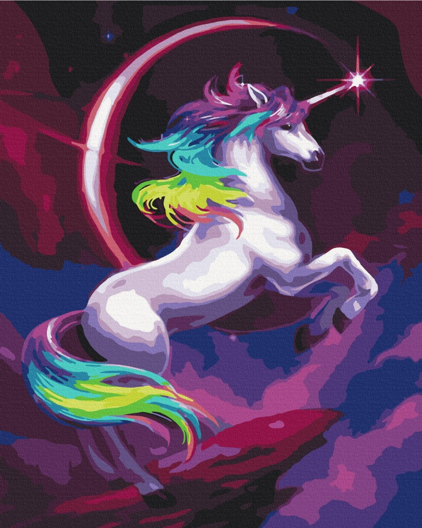 Painting by numbers Fabulous rainbow unicorn (BS36214)