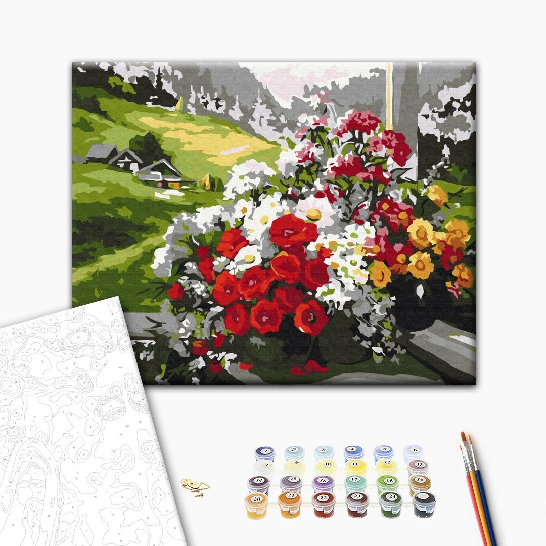 Painting by numbers Bouquets on the window (BS9500)