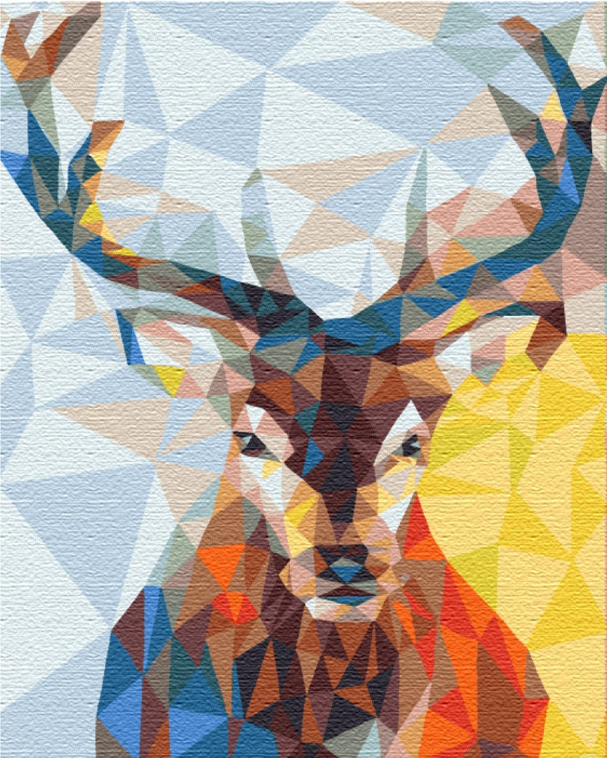 Painting by numbers Deer in a kaleidoscope (BS51419)
