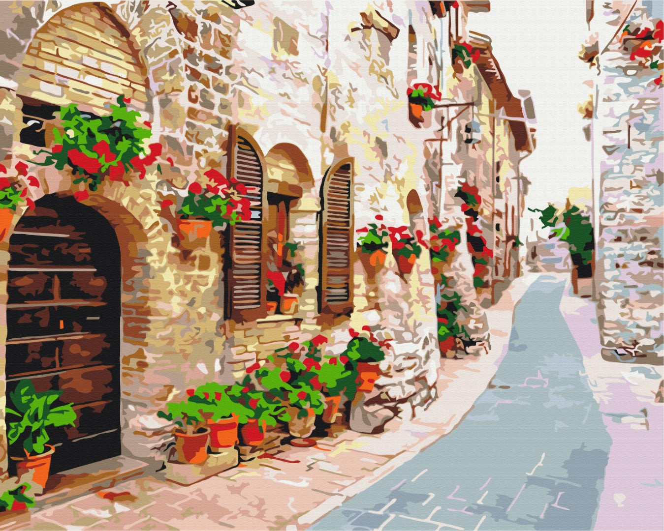 Painting by numbers Blooming street (BS34015)