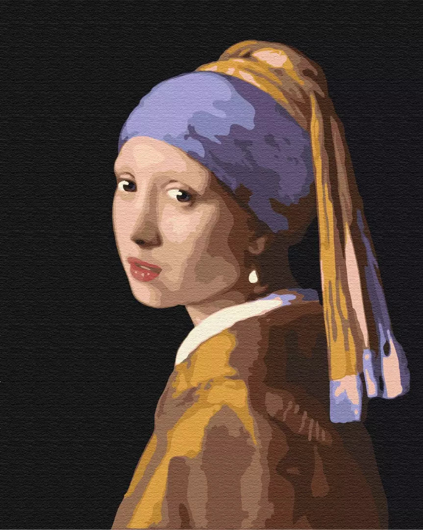 Paint by numbers Girl with a pearl earring - StringArt.lv