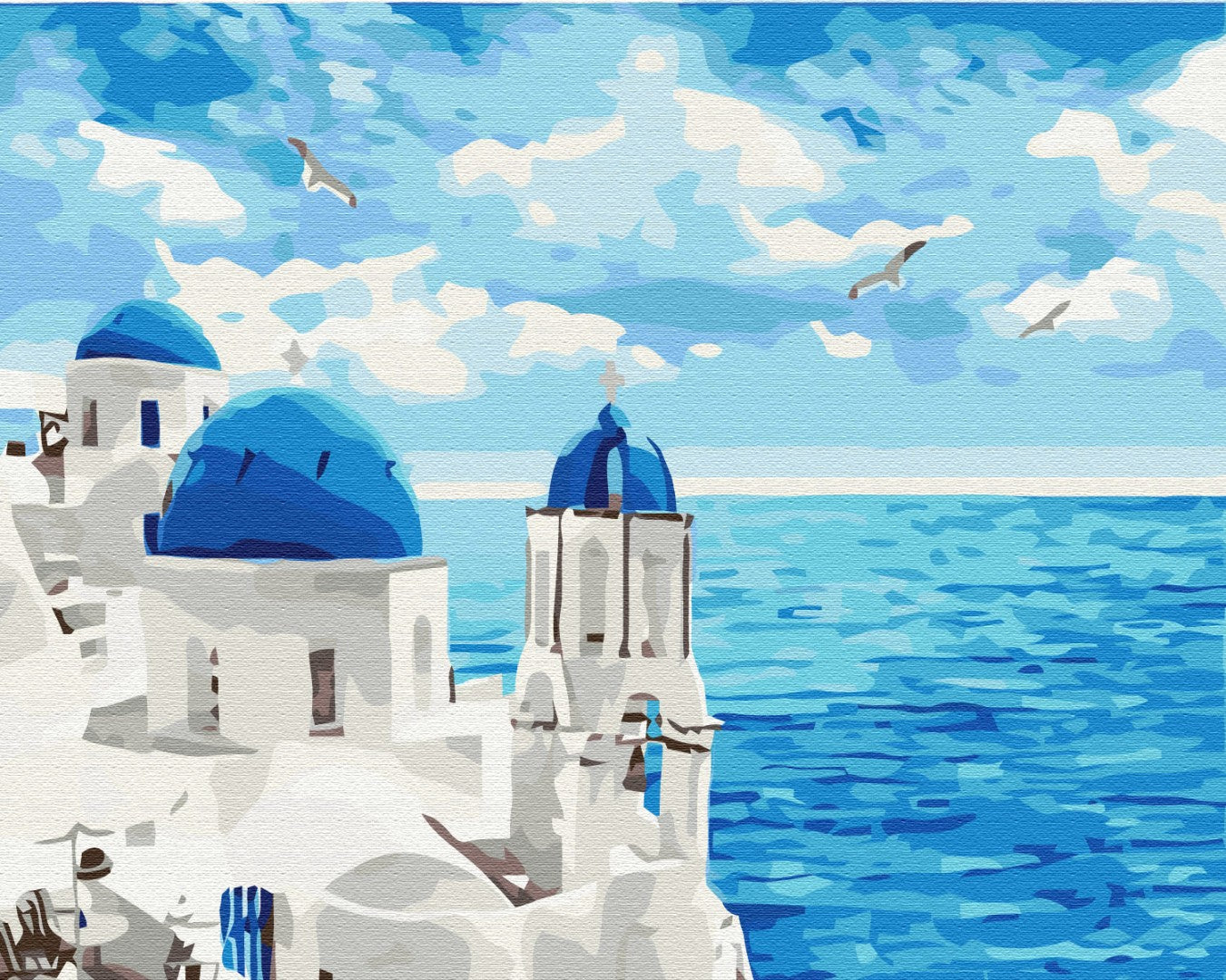 Painting by numbers Clouds of Santorini (BS29448)