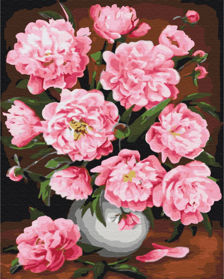 Painting by numbers Blooming peonies (BS30590)