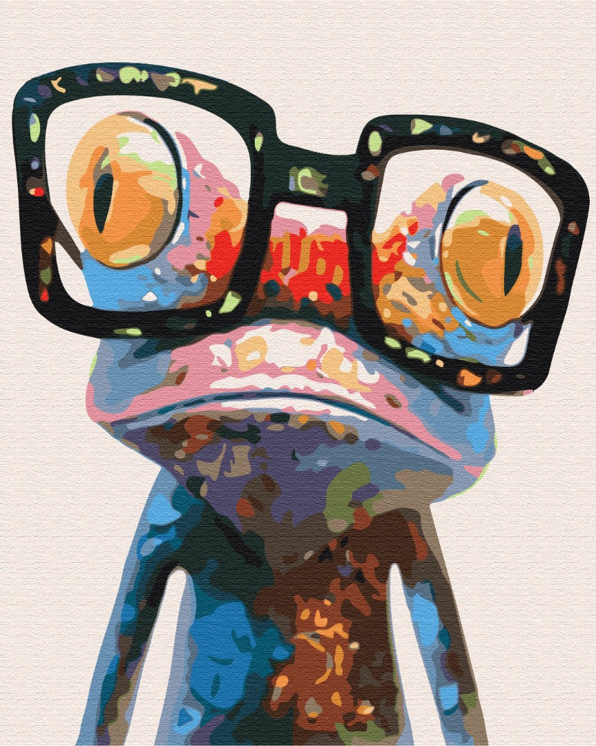 Painting by numbers Frog with glasses (BS9344)