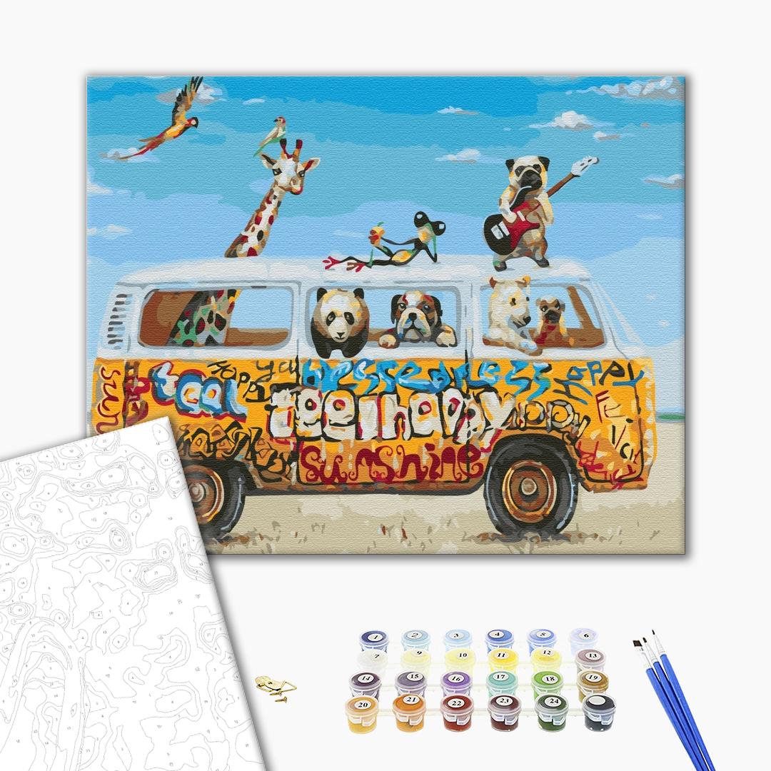 Painting by numbers Animal tours (BS26177)