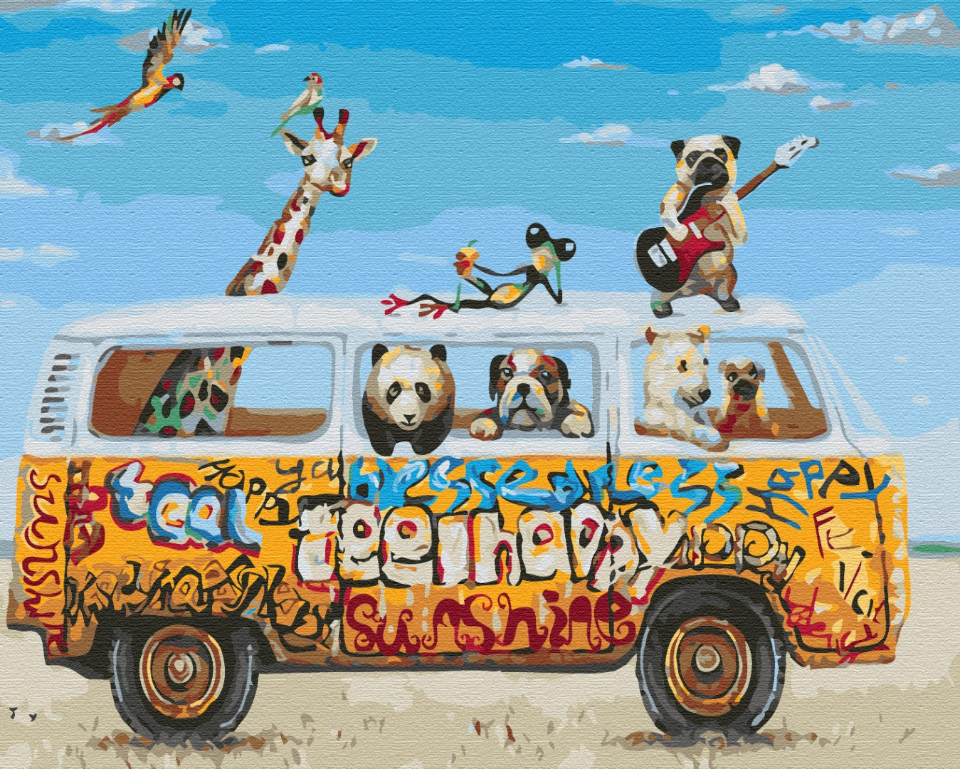 Painting by numbers Animal tours (BS26177)