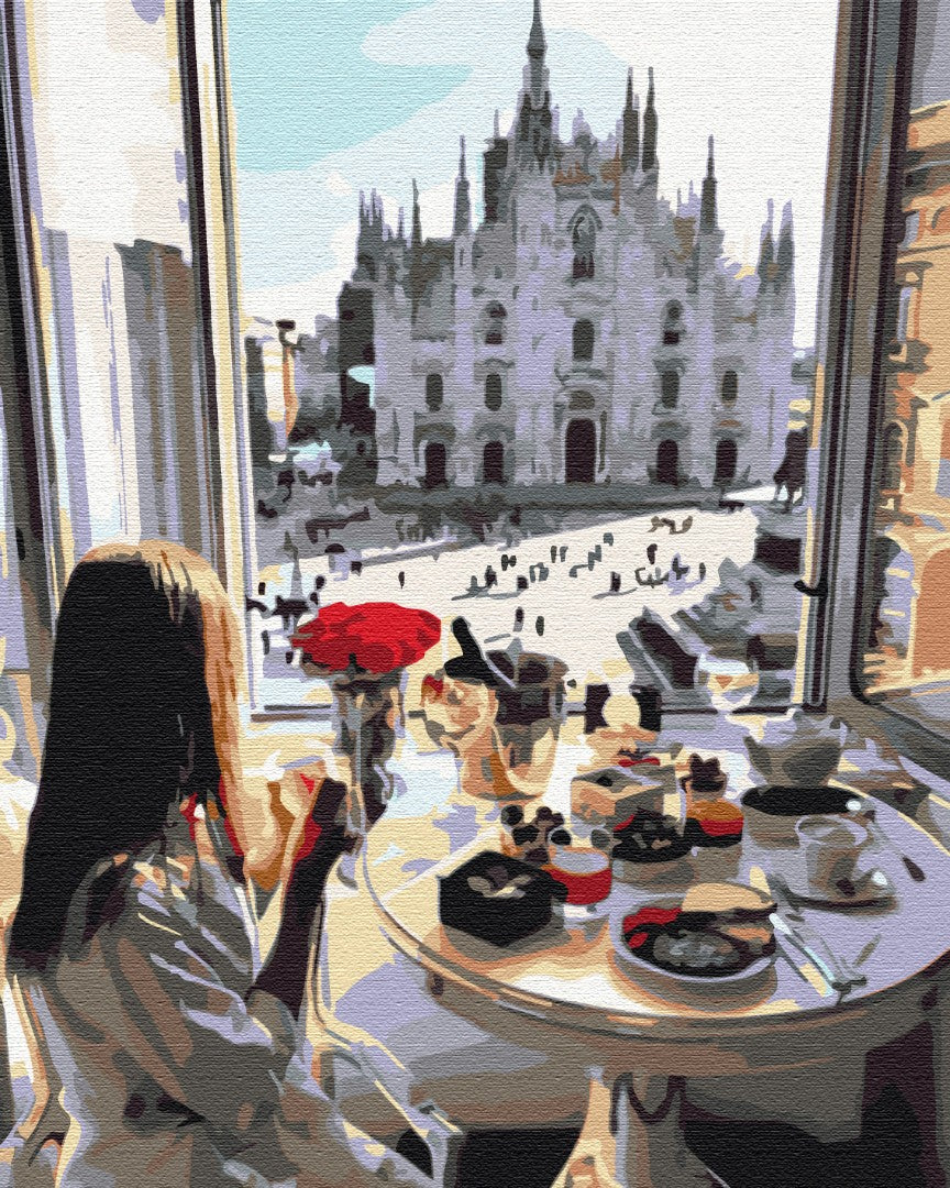 Painting by numbers Breakfast in Milan (BS33249)