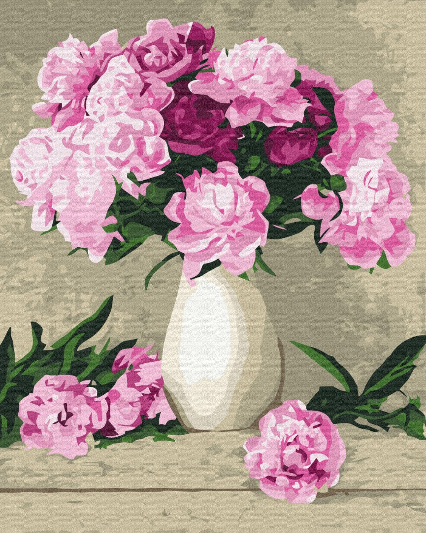 Painting by numbers Delicate peonies (BS069)
