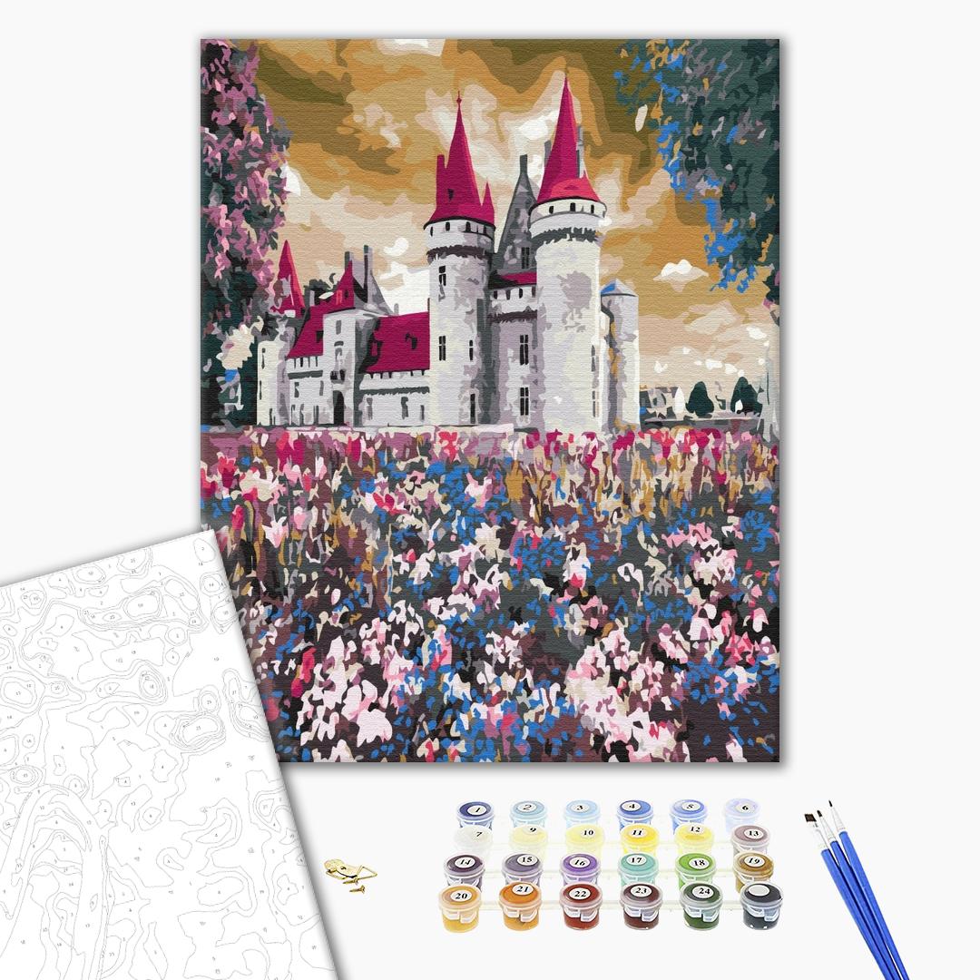 Painting by numbers Castle in the wildflowers (BS3289)