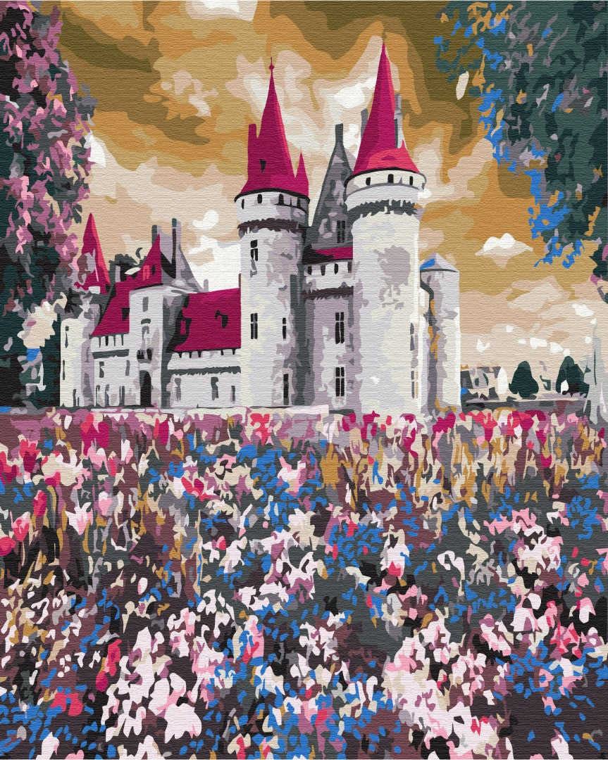 Painting by numbers Castle in the wildflowers (BS3289)