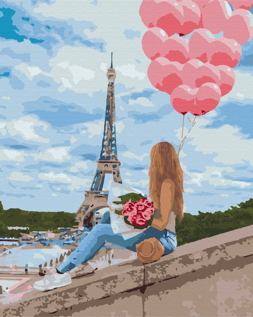 Painting by numbers Best day in Paris (BS32297)
