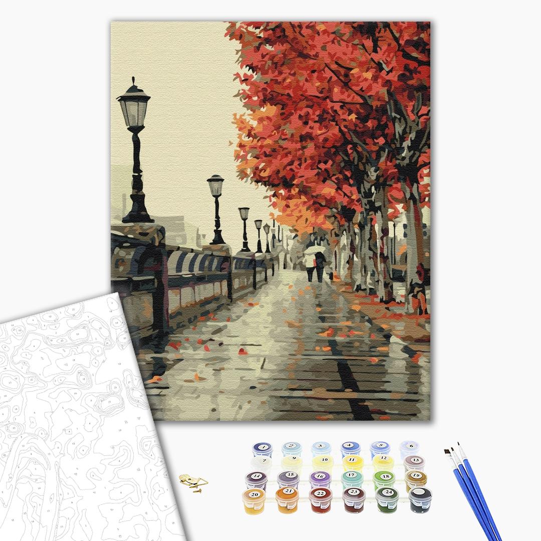Painting by numbers Autumn Boulevard (BS117)