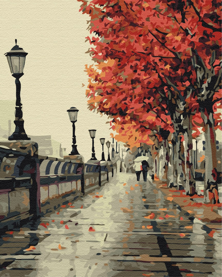 Painting by numbers Autumn Boulevard (BS117)