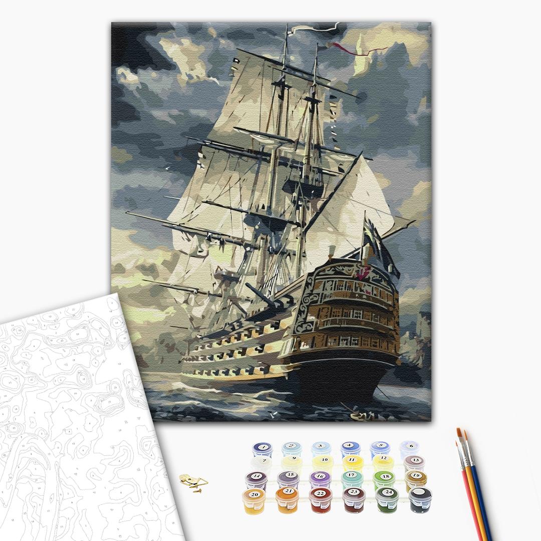 Painting by numbers Chestplate dark (BS6923)