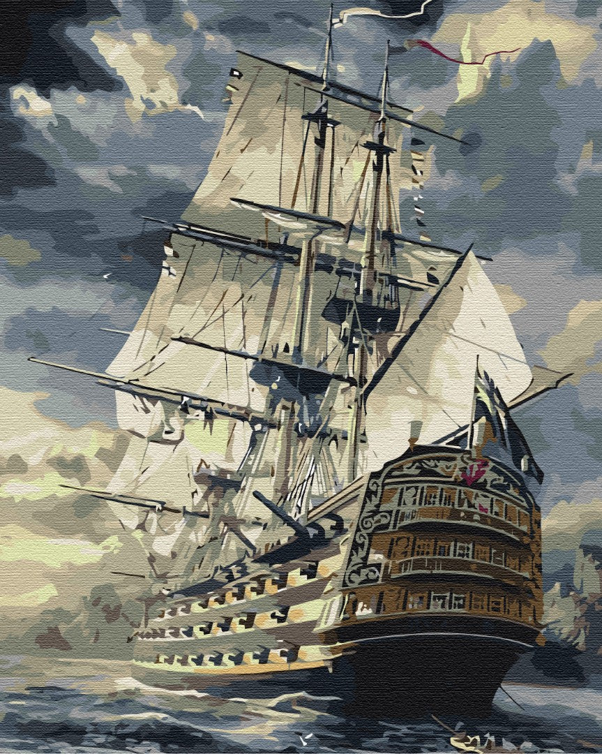 Painting by numbers Chestplate dark (BS6923)