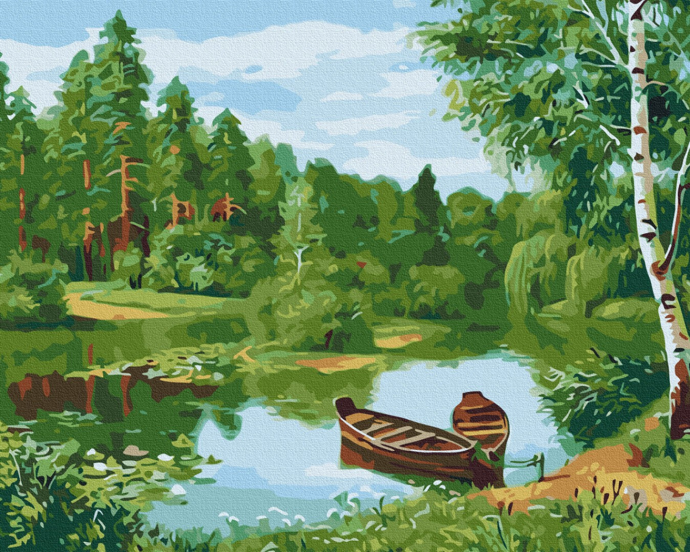 Gleznošana pēc skaitļiem Meža ezers (BS51967)