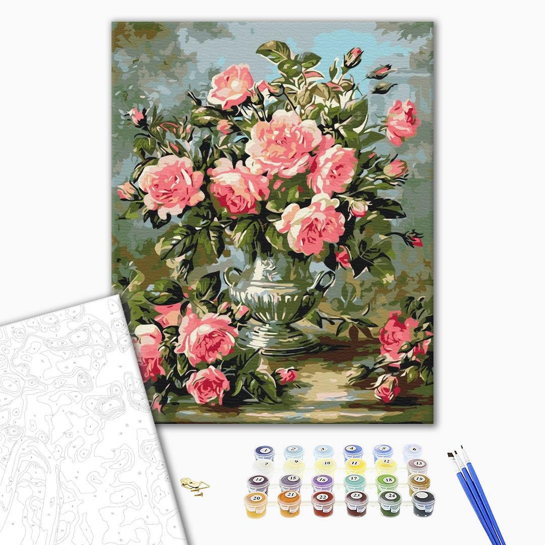 Painting by numbers Bouquet of peony roses (BS51968)
