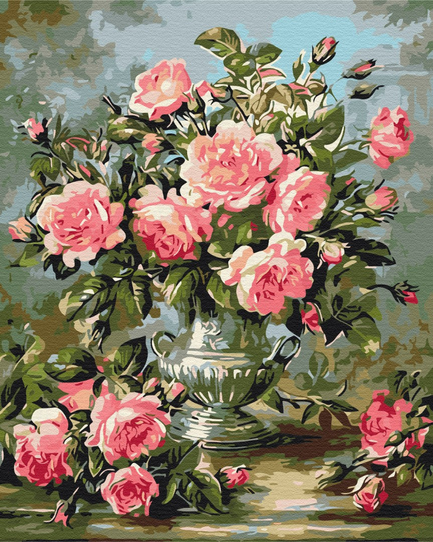 Painting by numbers Bouquet of peony roses (BS51968)
