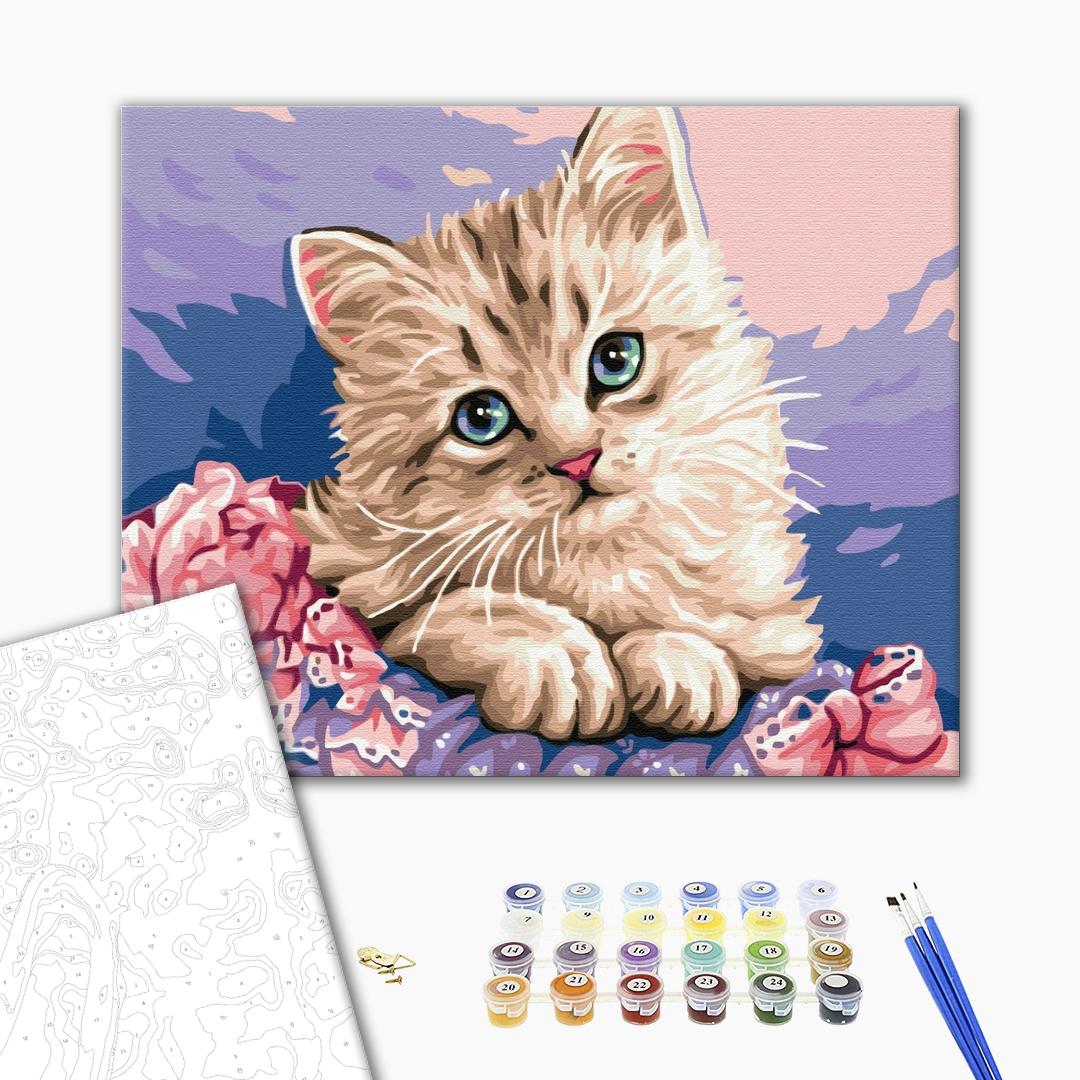 Painting by numbers Blue-eyed kitten (BS29696)