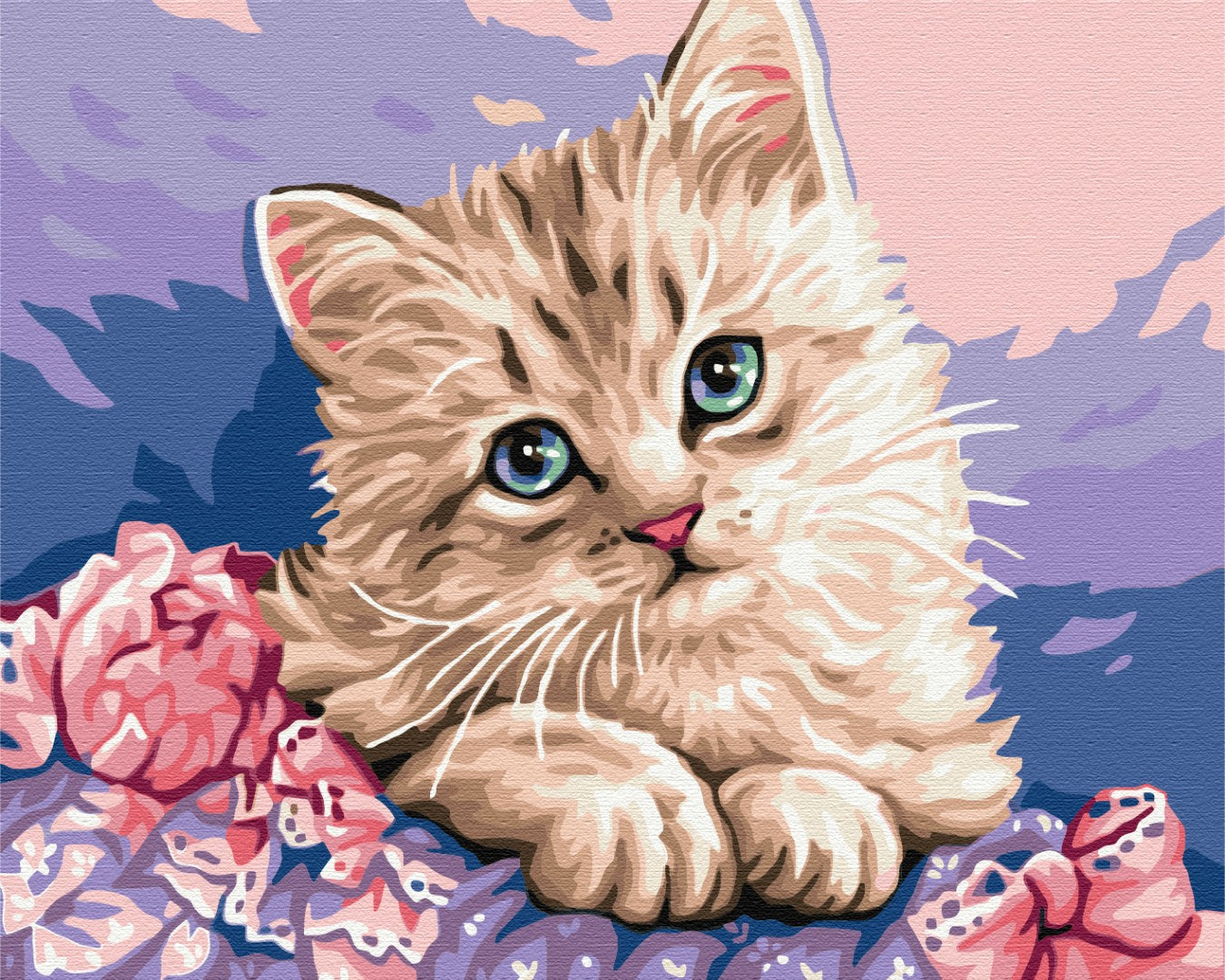 Painting by numbers Blue-eyed kitten (BS29696)
