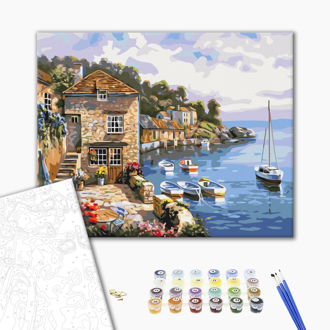 Painting by numbers Boats at sea (BS296)