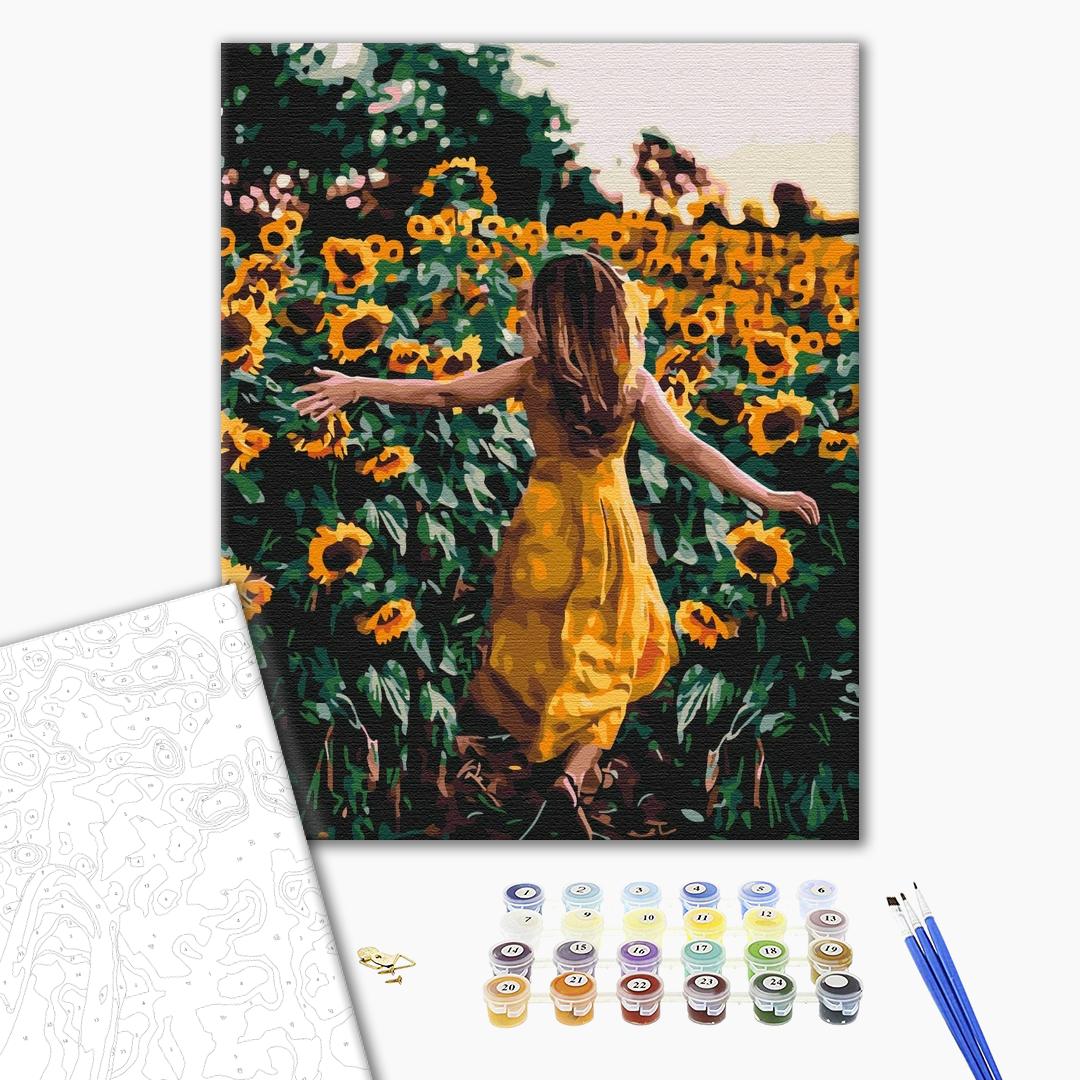 Painting by numbers A walk in the sunflowers (BS35051)