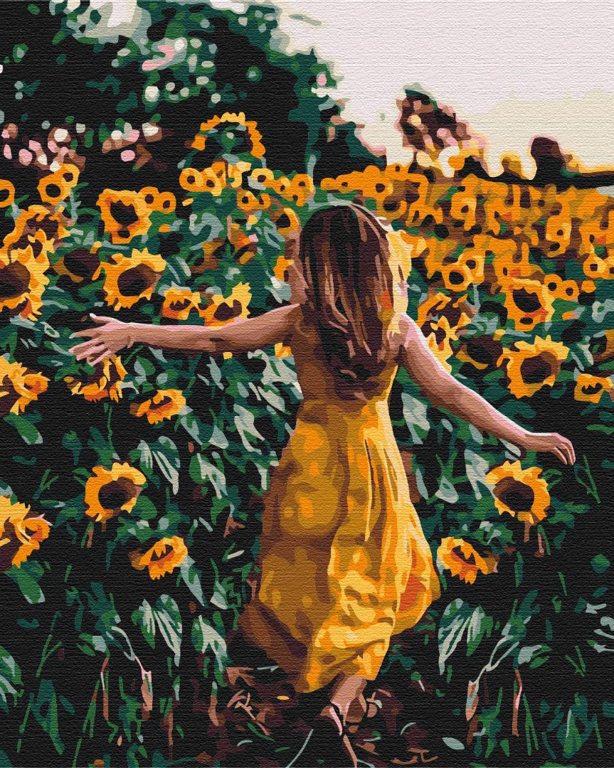 Painting by numbers A walk in the sunflowers (BS35051)