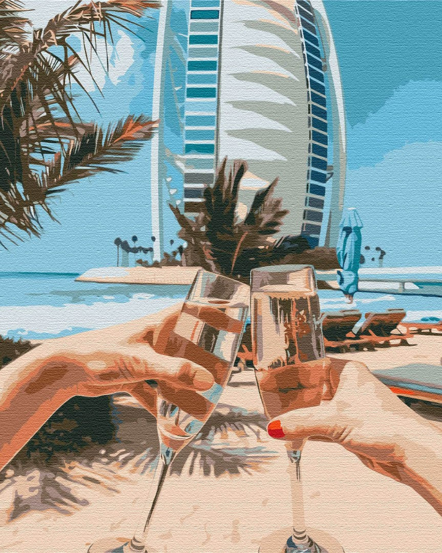 Painting by numbers Dubai for two (BS36347)