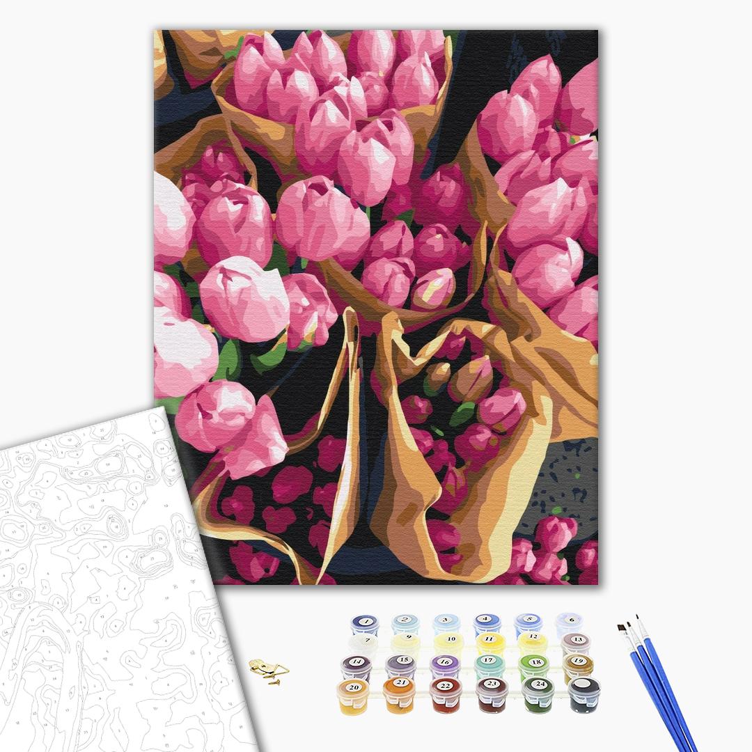 Painting by numbers Dutch tulips (BS7520)