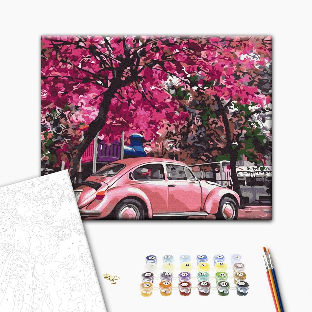 Painting by numbers Blooming parking (BS32366)