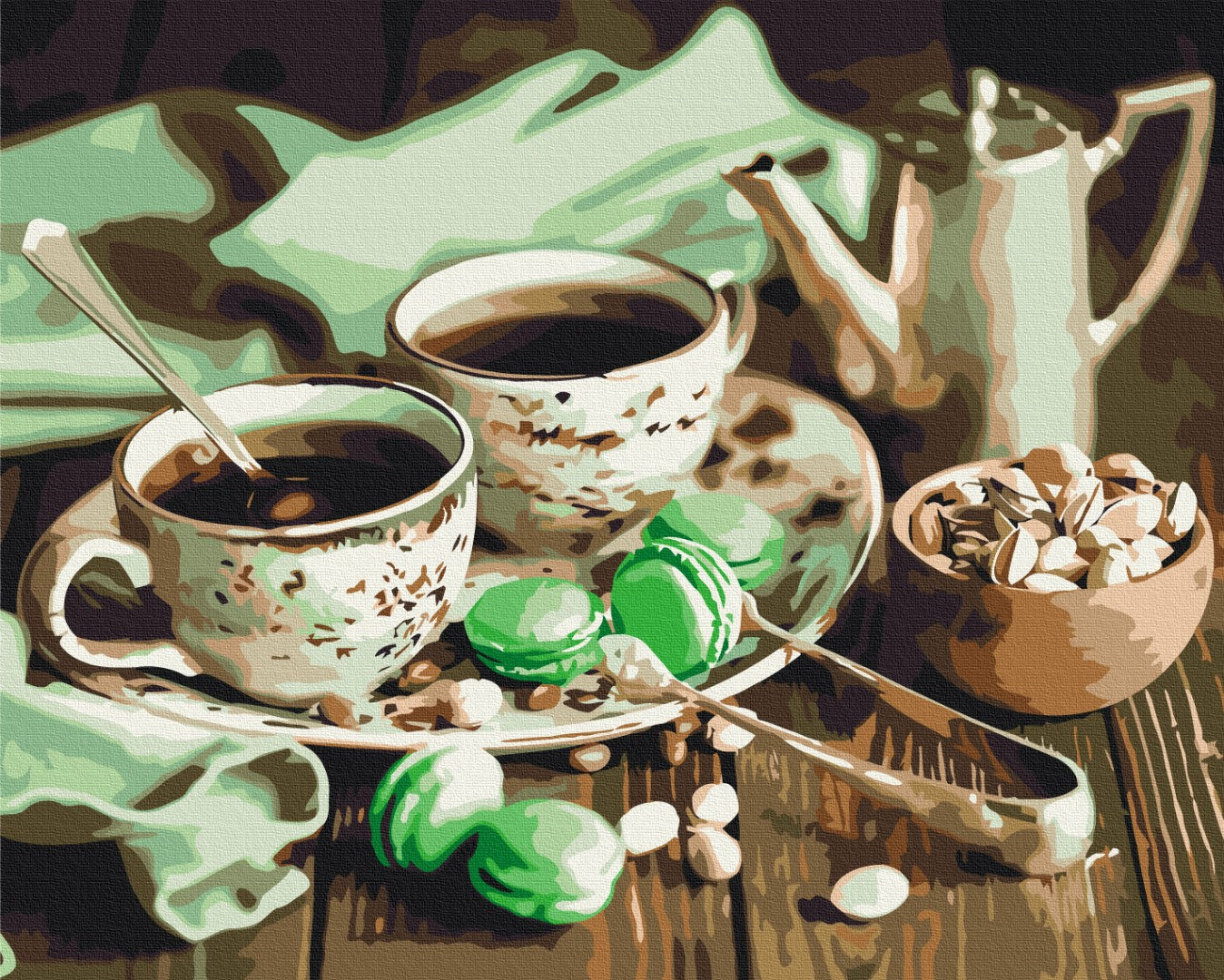 Картина по номерам Мятный чай (BS4346)