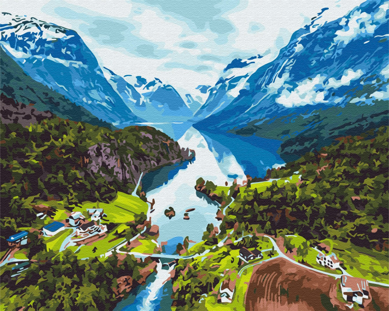Painting by numbers Alps (BS28730)