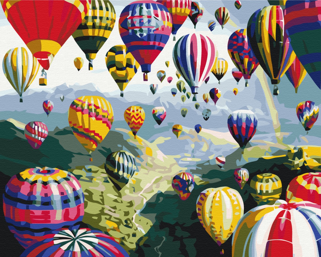 Painting by numbers Colorful balloons (BS6524)