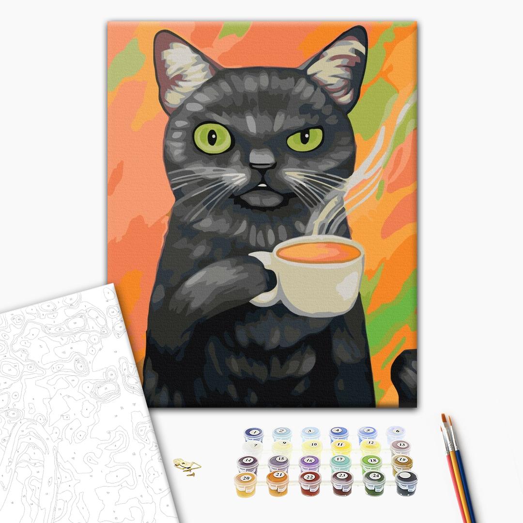 Painting by numbers Cat on Monday (BS52178)