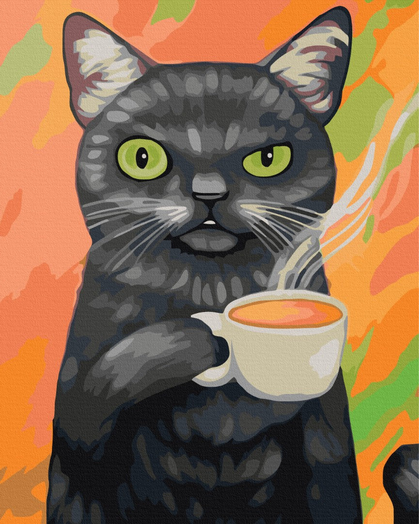 Painting by numbers Cat on Monday (BS52178)