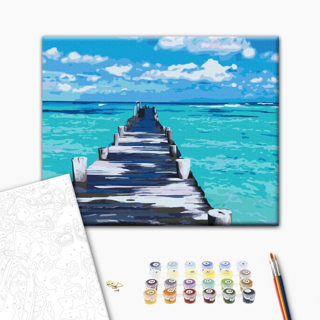 Painting by numbers Azure road (BS52180)