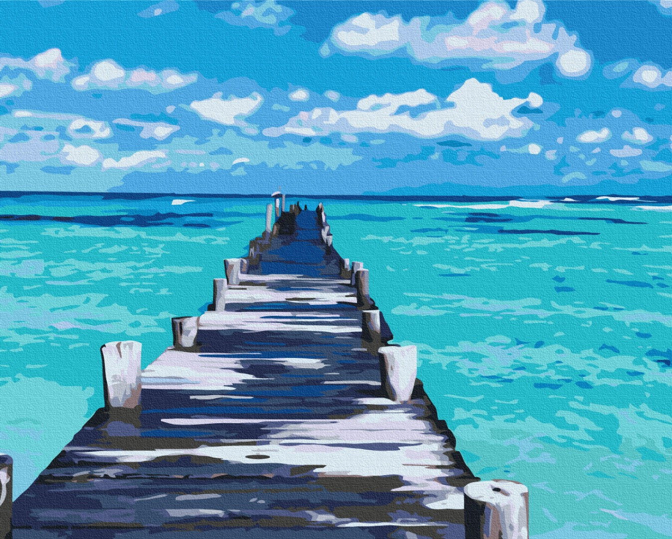 Painting by numbers Azure road (BS52180)