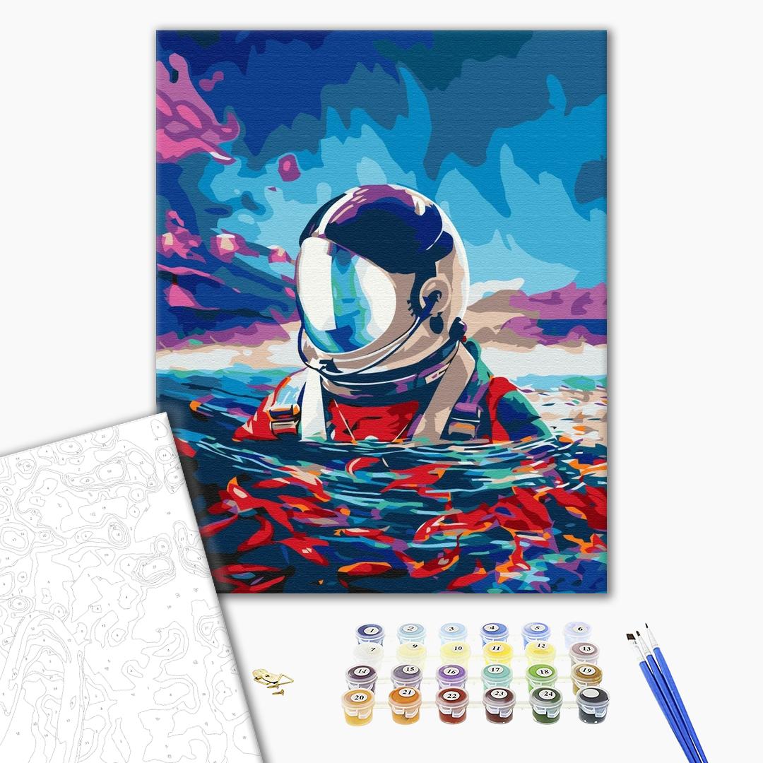 Painting by numbers Astronaut and fish (BS35337)