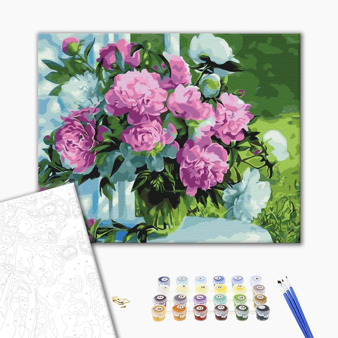 Painting by numbers Bouquet of peonies in the garden (BS31020)