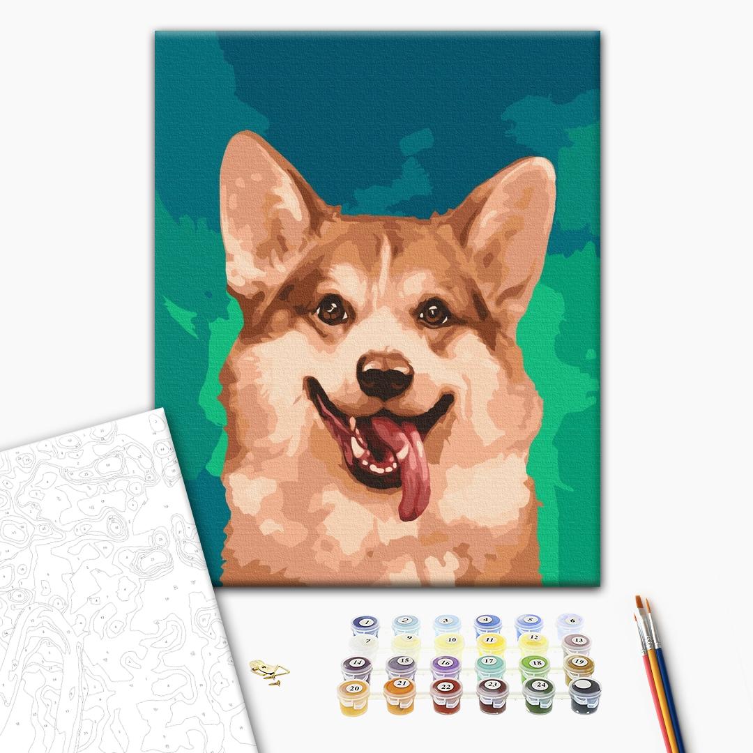 Painting by numbers Corgis in paints (BS51519)