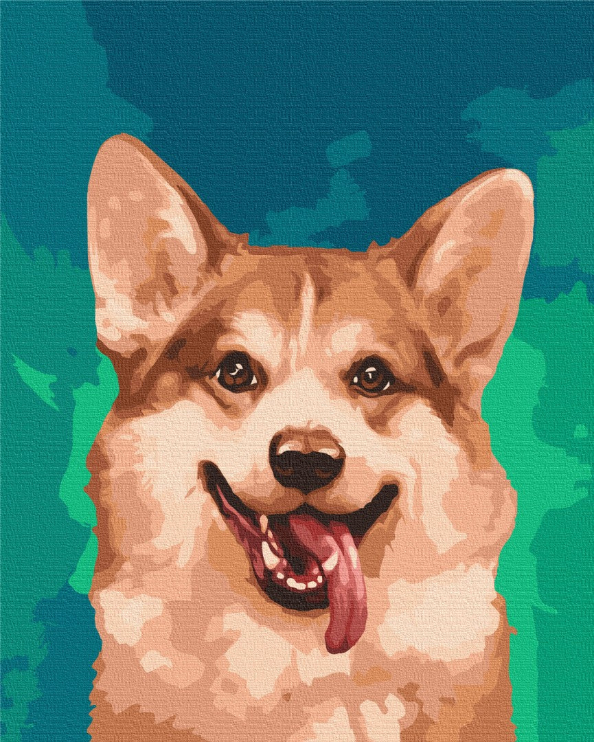 Painting by numbers Corgis in paints (BS51519)
