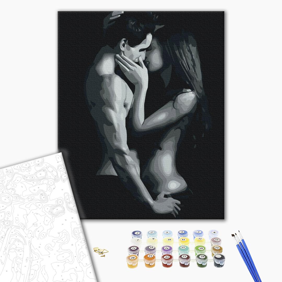 Painting by numbers Black and white passion (BS52400)