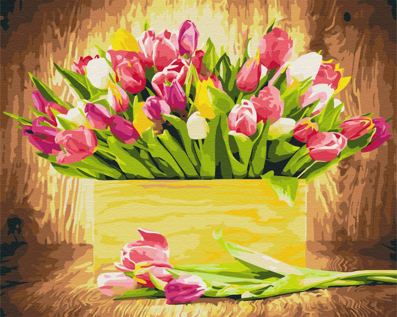 Painting by numbers Festive tulips (BS5666)